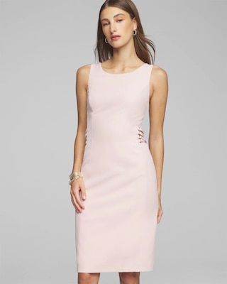 Sleeveless Lacing Sides Sheath Dress | White House Black Market Sleeveless Lacing Sides Sheath Dress | White House Black Market